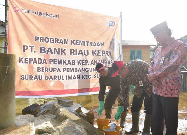  Pemkab Anambas Wujudkan CSR Bank Riau Kepri dengan Membangun Mushalla